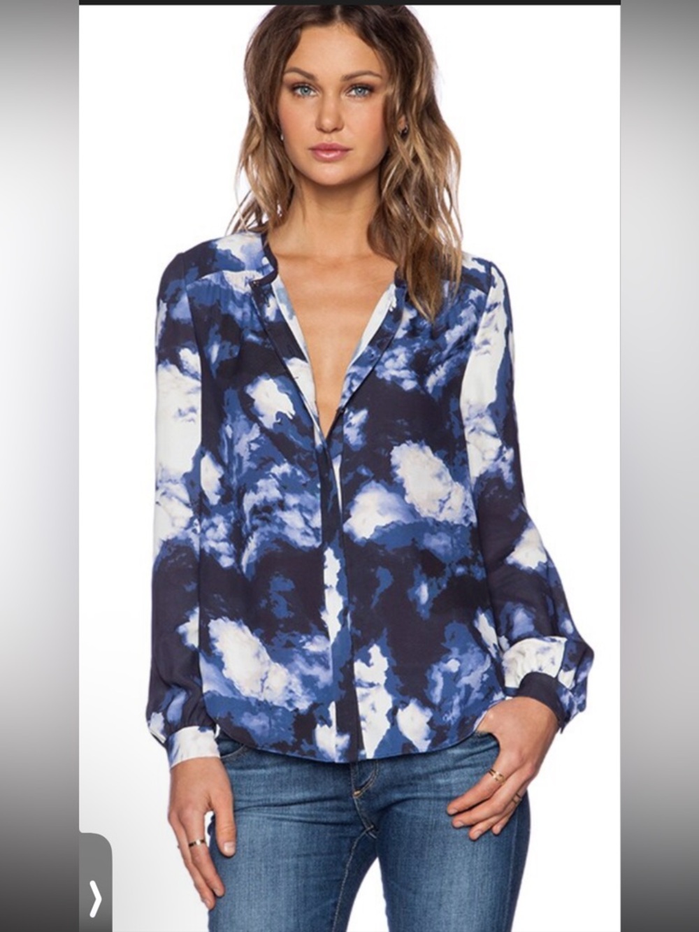 Kate Spade New York Dusk Clouds crepe Blouse